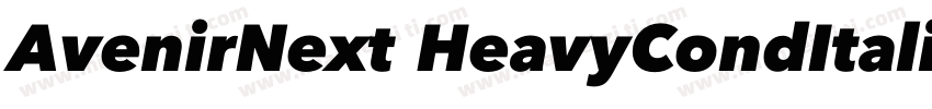 AvenirNext HeavyCondItalic字体转换